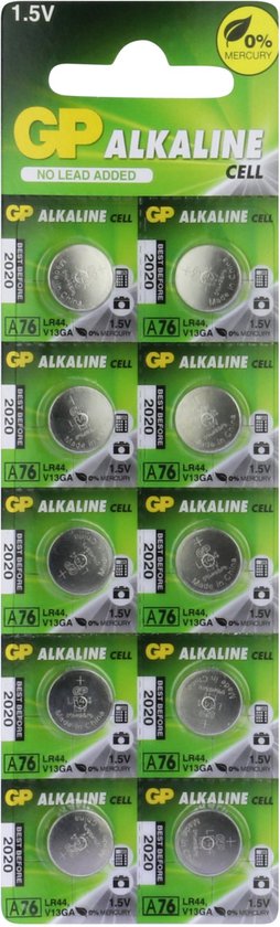 Gp Alkaline Batterijen Mini A76 G13 X10 Voor Horloges En Andere Kleine Apparaten
