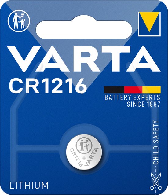 Varta CR1216 Lithium knoopcel batterij 3V - Per 1 stuks