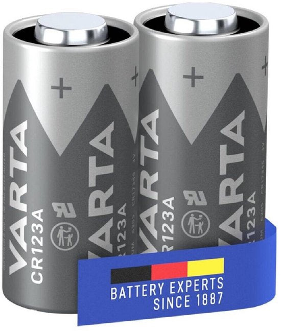 Varta, CR123A Fotobatterij 3 V 1600 mAh - 2 stuks