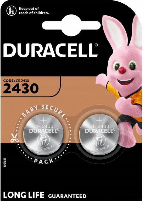 Duracell CR2430 Lithium Knoopcel Batterij 2 Stuks