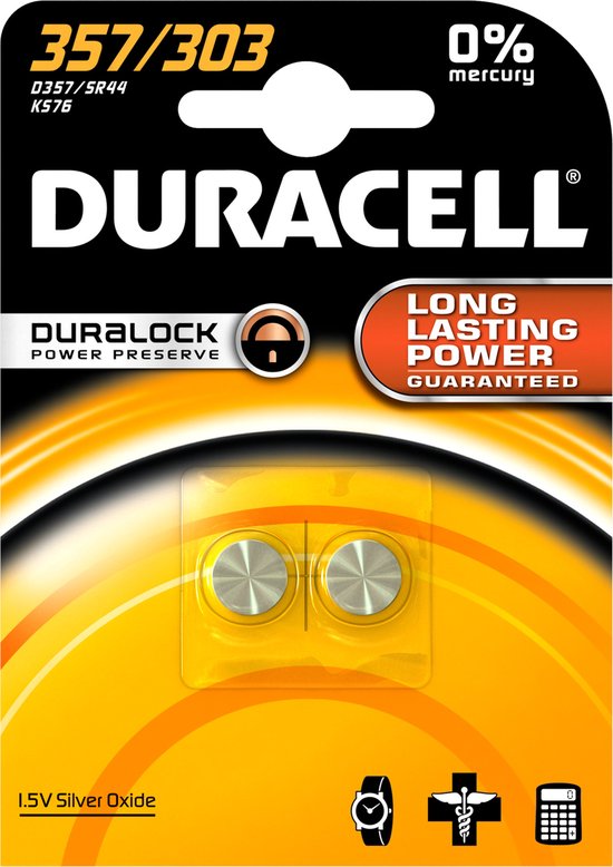 Duracell Uurwerken 357/303 2CT