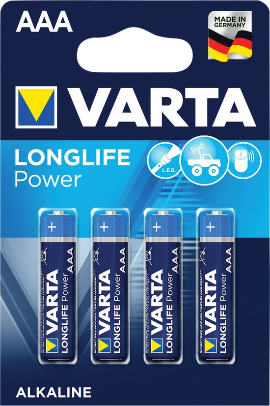 Varta Longlife Power AAA 4 stuks