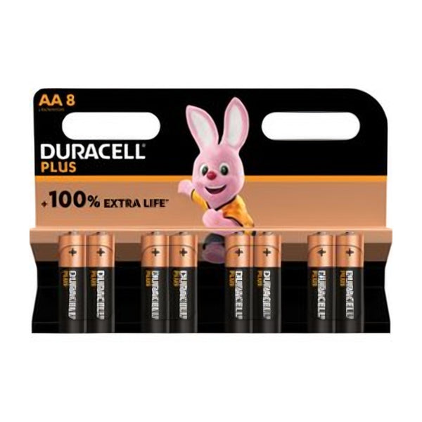 Duracell Alkaline Plus AA Batterijen - 8 stuks