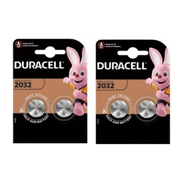 Duracell - Electronica 2032 - 2 x 2 stuks - Voordeelverpakking