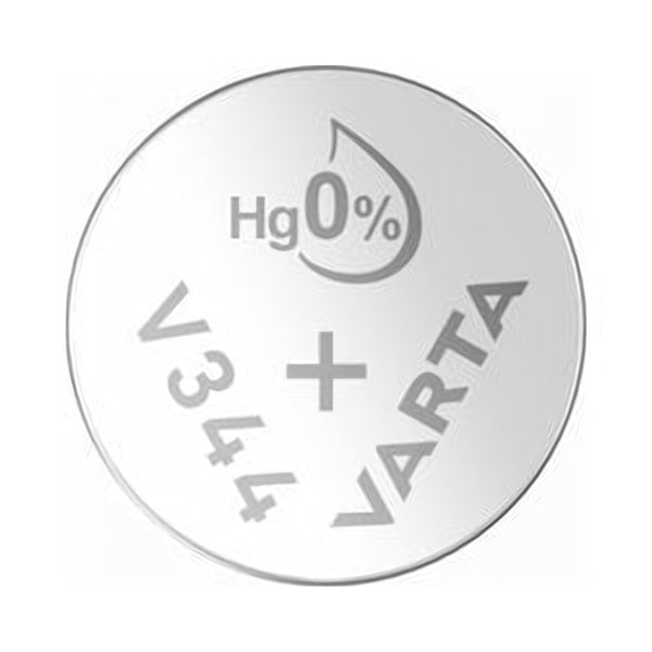 Varta V344 Zilveroxide Knoopcel – 1.55V – 105 mAh – Voor Horloges, Medische en Precisietoestellen