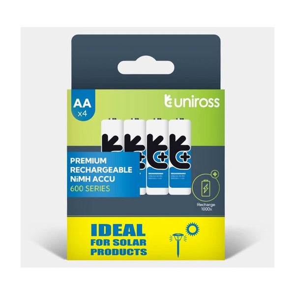 Uniross NiMH AA/HR6 1.2V 600 (Solar) 4 pack