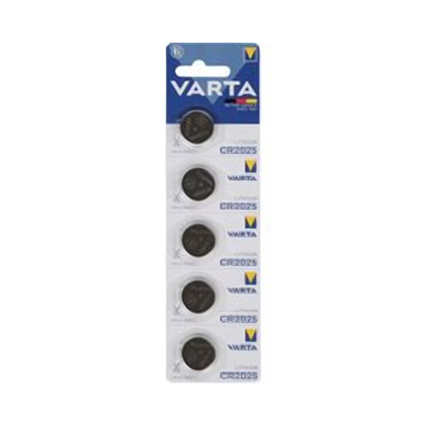 VARTA CR2025 Lithium Knoopcel Batterijen 5 Stuks – 3V Lithium Coin Cell – Lange Levensduur – Geschikt voor Autosleutels, Weegschalen & Afstandsbedieningen