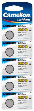Camelion CR1616 Lithium Knoopcel Batterijen – 5 Stuks – 3V – Langdurige Energie voor Kleine Elektronica
