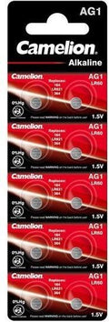 Camelion AG1-BP10 Alkaline knoopcel batterij - LR60/LR621/364 - Blister van 10