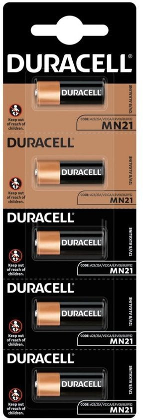 23A Alkaline batterij MN21 Duracell 5 stuks