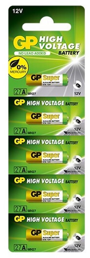 Gp Batteries 27A Mn27 X5 Voor Auto-Afstandsbedieningen En Multifunctionele Apparaten