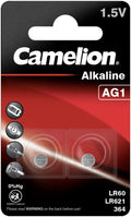 LR60 Knoopcel Alkaline 1.5 V 14 mAh Camelion AG1 2 stuk(s)