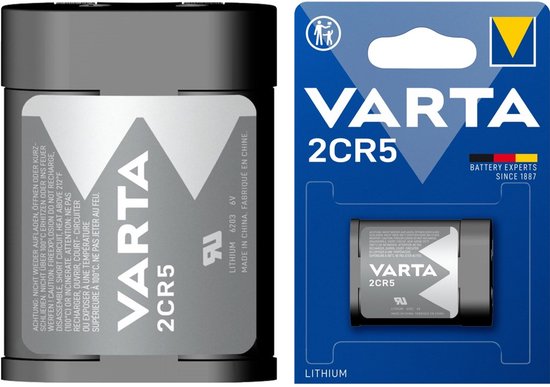 Varta Photo Lithium batterij 2CR5 6V bl.a1