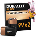 Duracell Plus 9V - alkaline batterijen - 6LR61 - 2 stuks