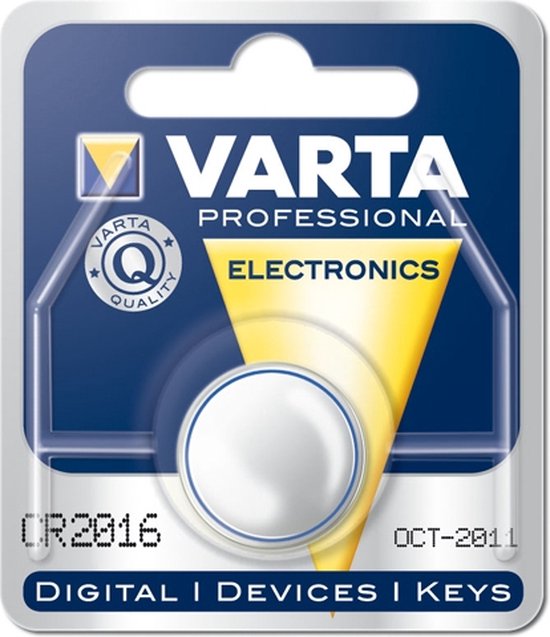 Varta Knoopcel Batterij - Cr 2016 - Lithium Professioneel - 3 Volt