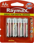 Raymax Krachtige AA batterijen - Alkaline - 4 stuks - Langdurige energie - 1.5V