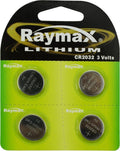 Raymax Lithium knoopcel CR2032 - 3V - 4 stuks - veelzijdig gebruik