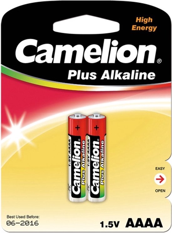 Camelion Plus Alkaline AAAA Batterijen – 1.5V – 2 stuks