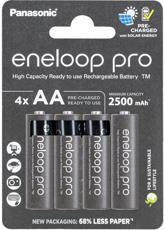 Panasonic eneloop pro - Oplaadbare batterij - AA/Mignon NiMH-batterij - 4 stuks