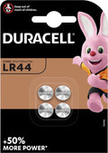 Duracell Specialty LR44 Alkaline-knoopcelbatterij- 1,5V, 76A - 4 stuks
