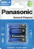 Panasonic AAA Zinc Carbon General Purpose | 4 stuks