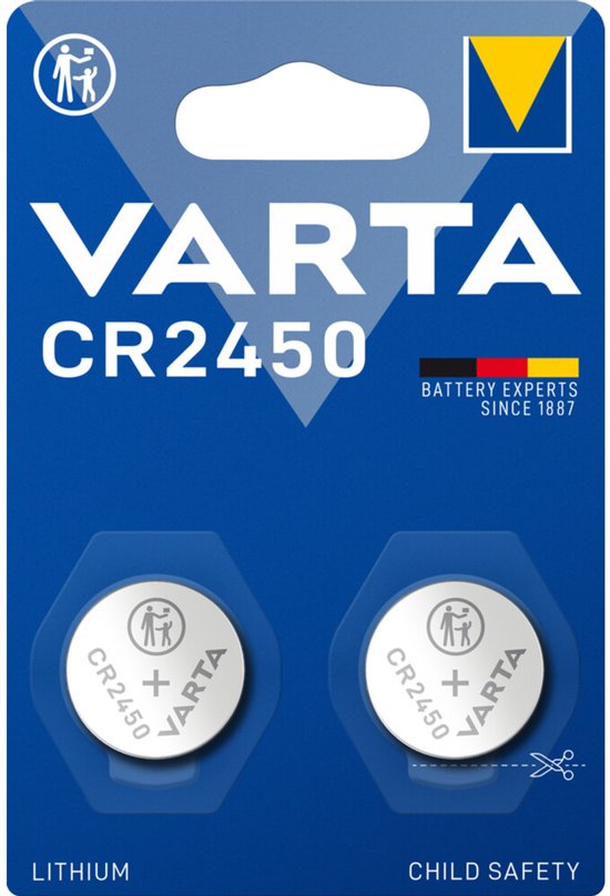 Varta LITHIUM Coin Batterijen CR2450 Blister - 10 x 2 stuks - Voordeelverpakking