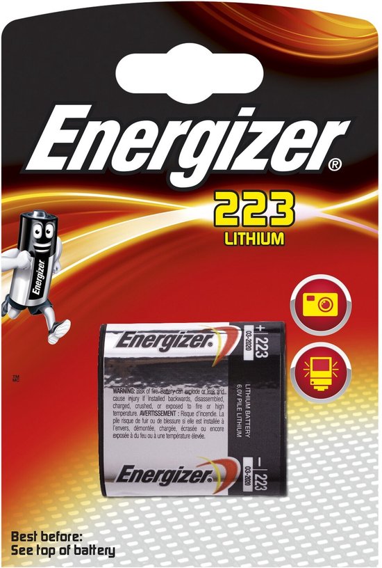 Energizer CR-P2 223 6V lithium batterij