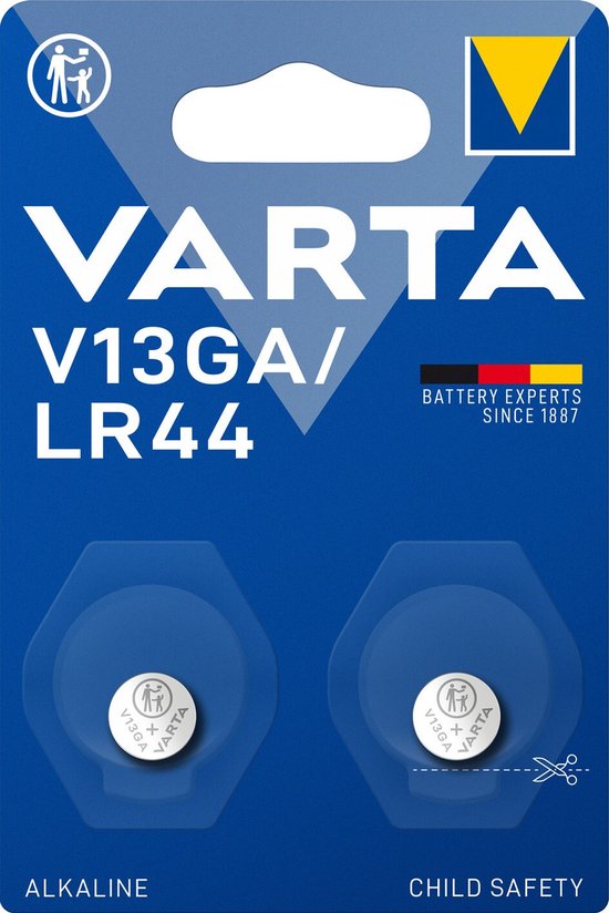 Varta LR44 (V13GA) Alkaline knoopcel-batterij / 2 stuks