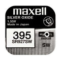 1 stuk - Maxell 395 SR 927 SW Silver Oxide horlogebatterij
