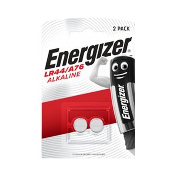 Energizer Mini-Batterij Lr44 G13 A76 Voor Afstandsbedieningen, Horloges En Kleine Apparaten (2 Stuks)