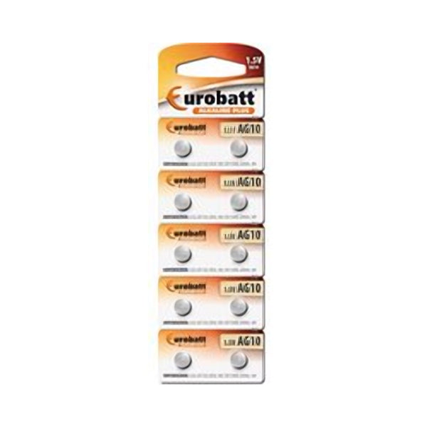 Eurobatt Batterij Alkaline AG10 LR1130 - 10 stuks (BP10)